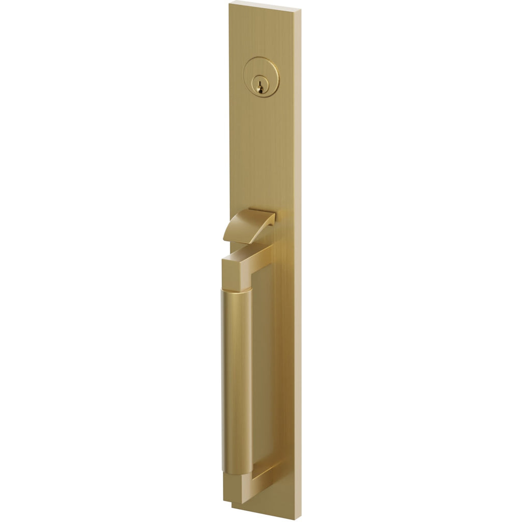 Emtek Juego de Entrada — Select Full Length Tubular Smooth — Francés Antiguo