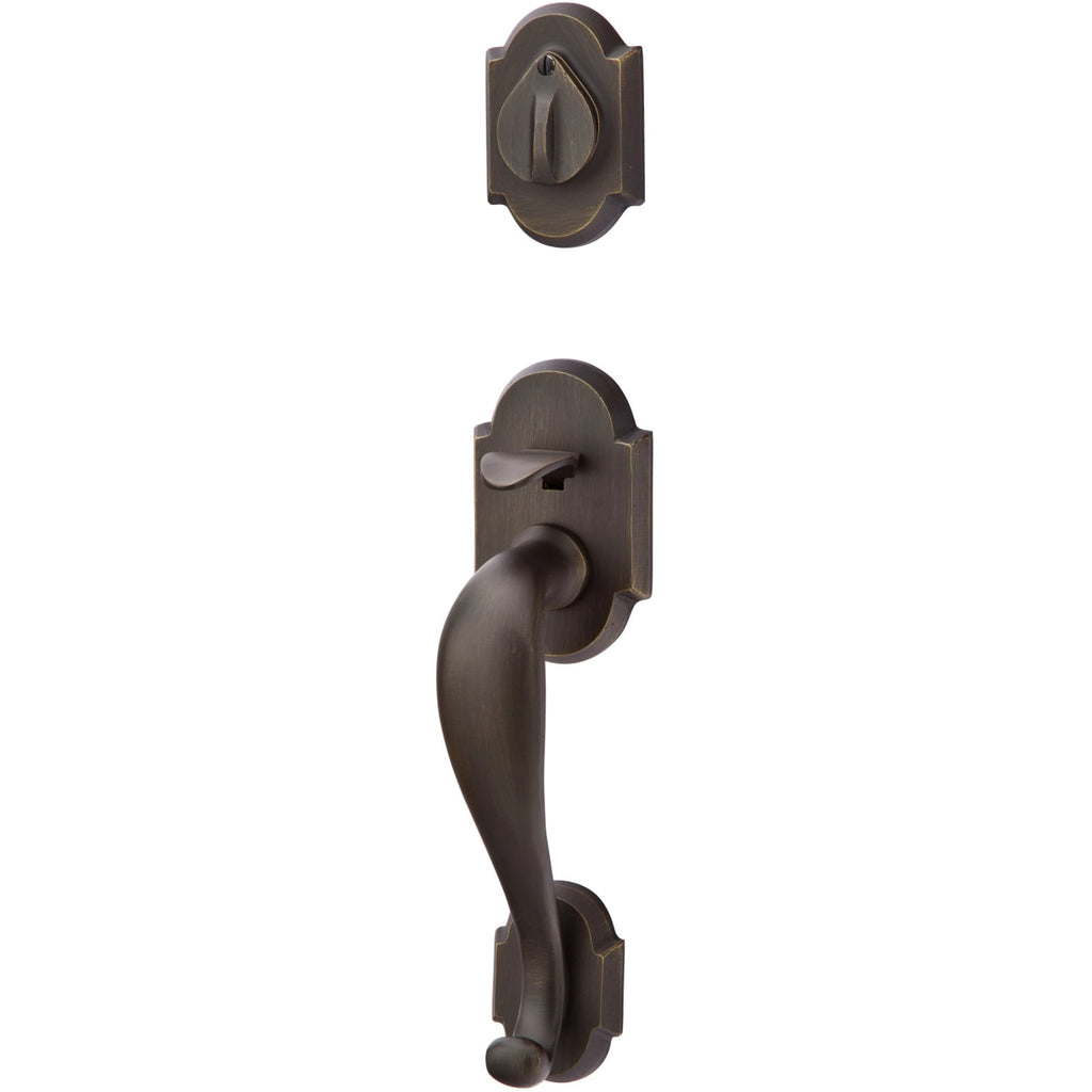 Emtek Juego de Entrada — Denver Tubular — Bronce Medio