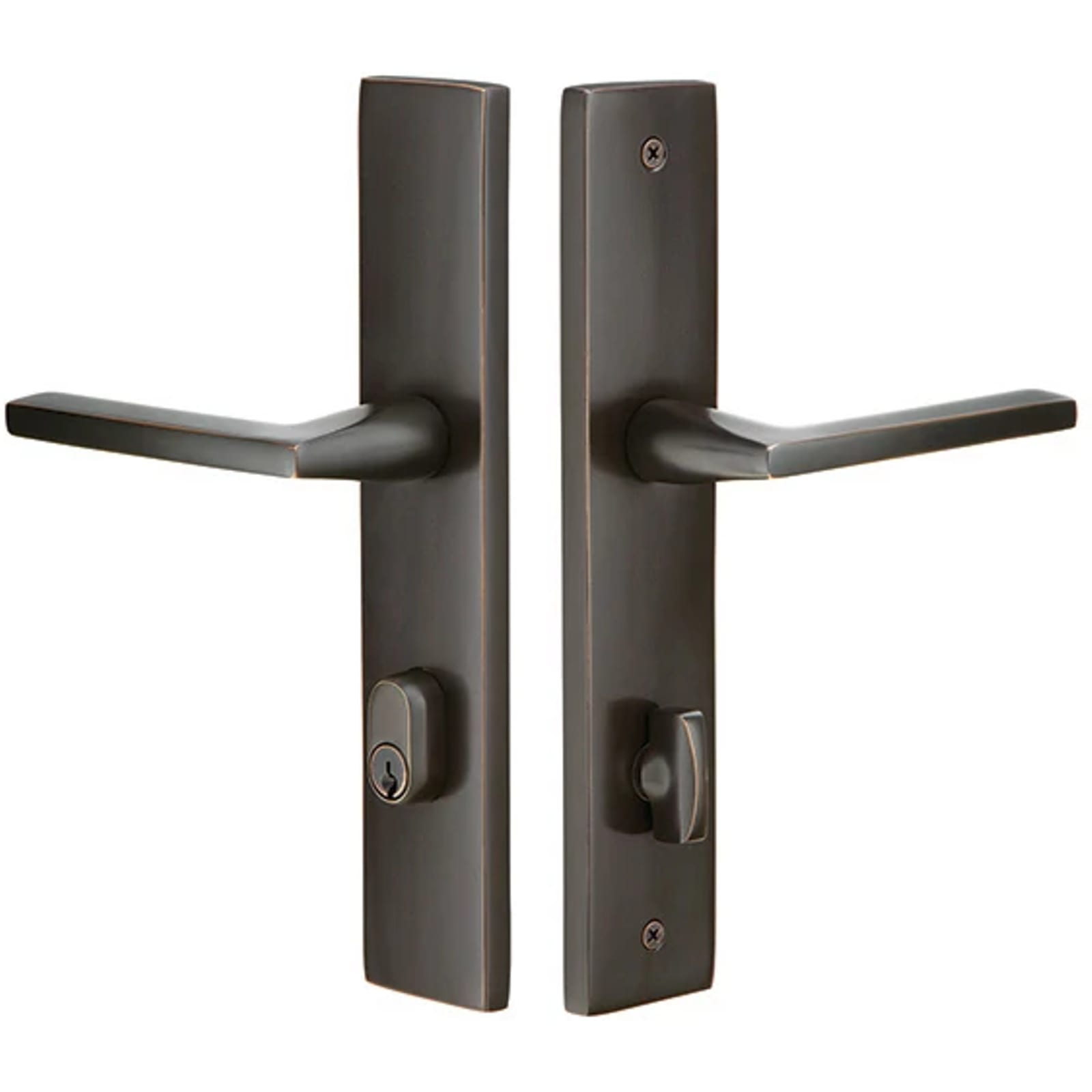 Emtek Stretto — Modern Rectangular Style Keyed Stretto 2" x 10"
