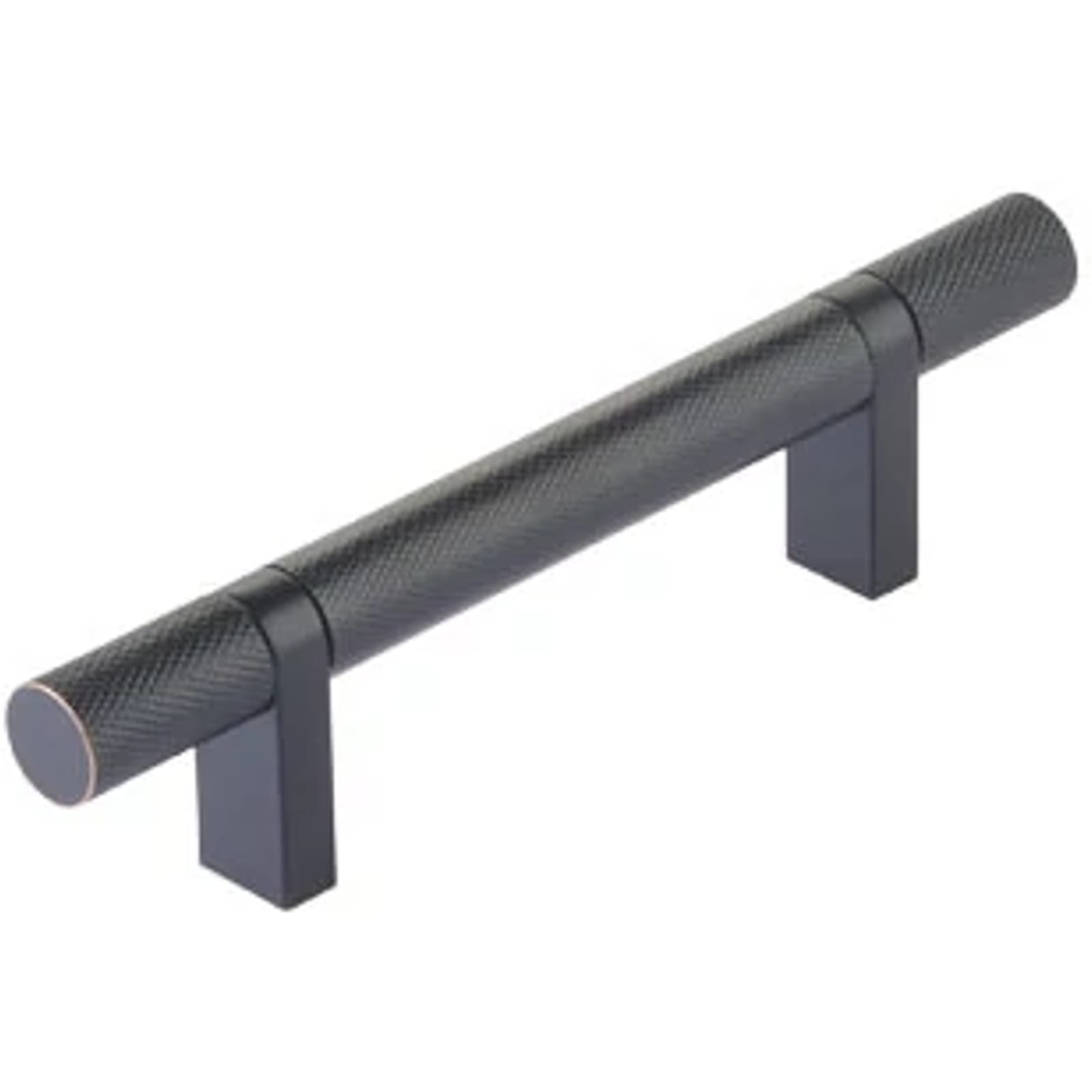 Emtek SELECT Jaladera Barra Moleteada — Bronce Aceitado