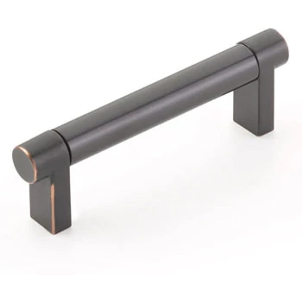Emtek SELECT Jaladera Rectangular Lisa — Bronce Aceitado