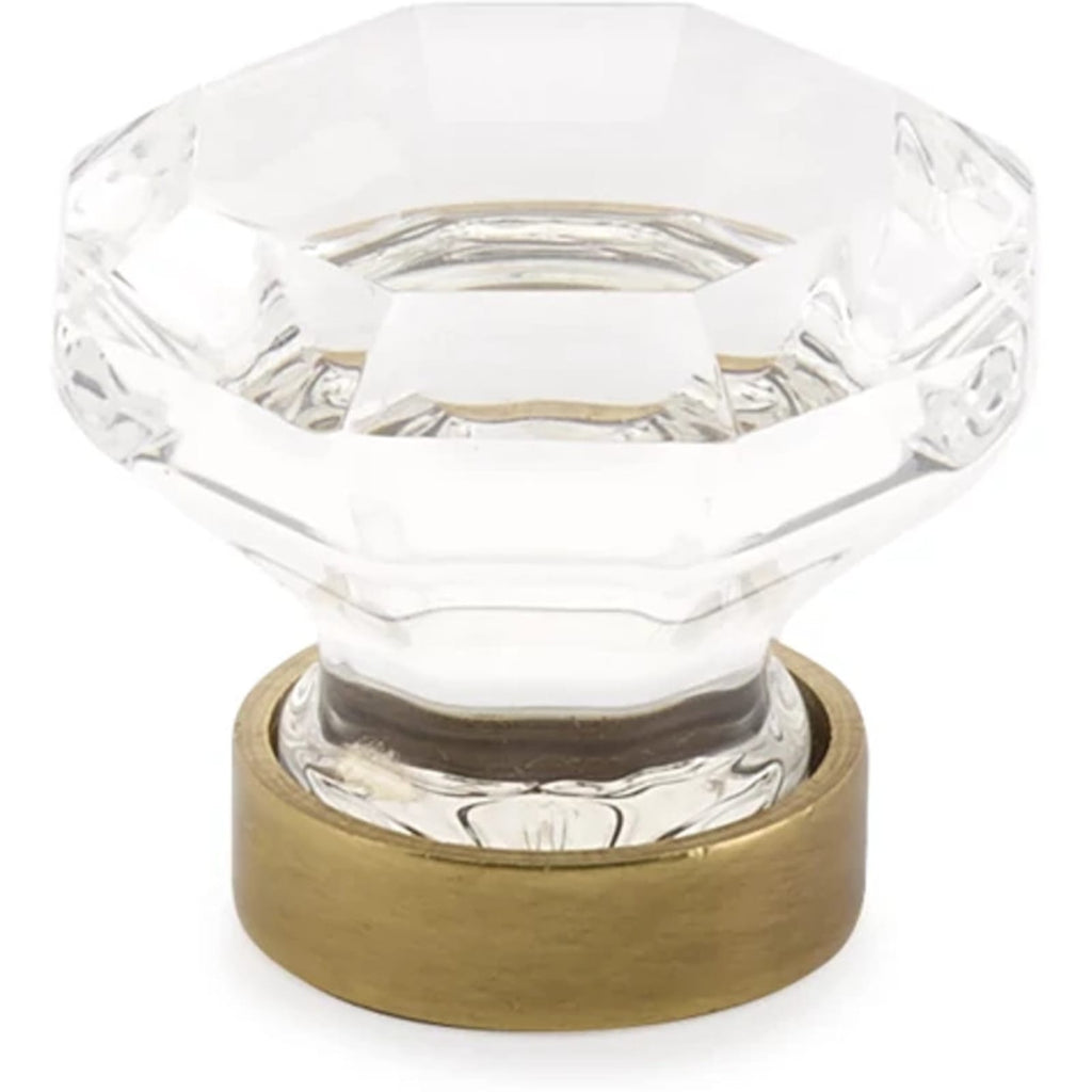 Emtek Perilla de Vestidor Old Town de Vidrio, 1-3/4" — Bronce Aceitado