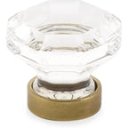 Emtek Perilla de Vestidor Old Town de Vidrio, 1-3/4" — Bronce Aceitado