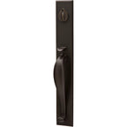 Emtek Juego de Entrada — Rectangular Full Length Tubular — Bronce Medio