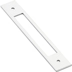 Emtek Jaladera de Gabinete Backplate C-to-C Moderna — Cromo Pulido
