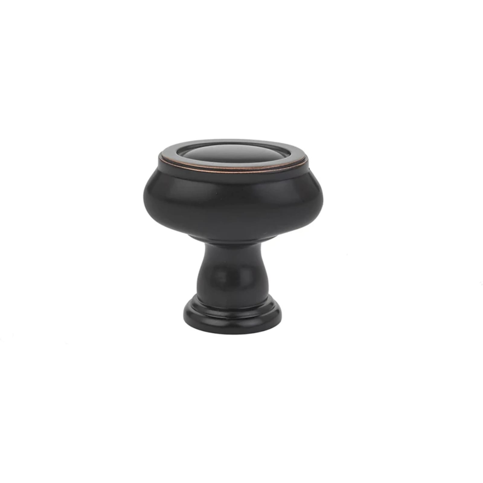 Emtek Perilla de Gabinete Geometric Call Ovalada — Bronce Aceitado