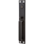 Emtek Juego de Entrada — Arts and Crafts Full Length — Negro Mate