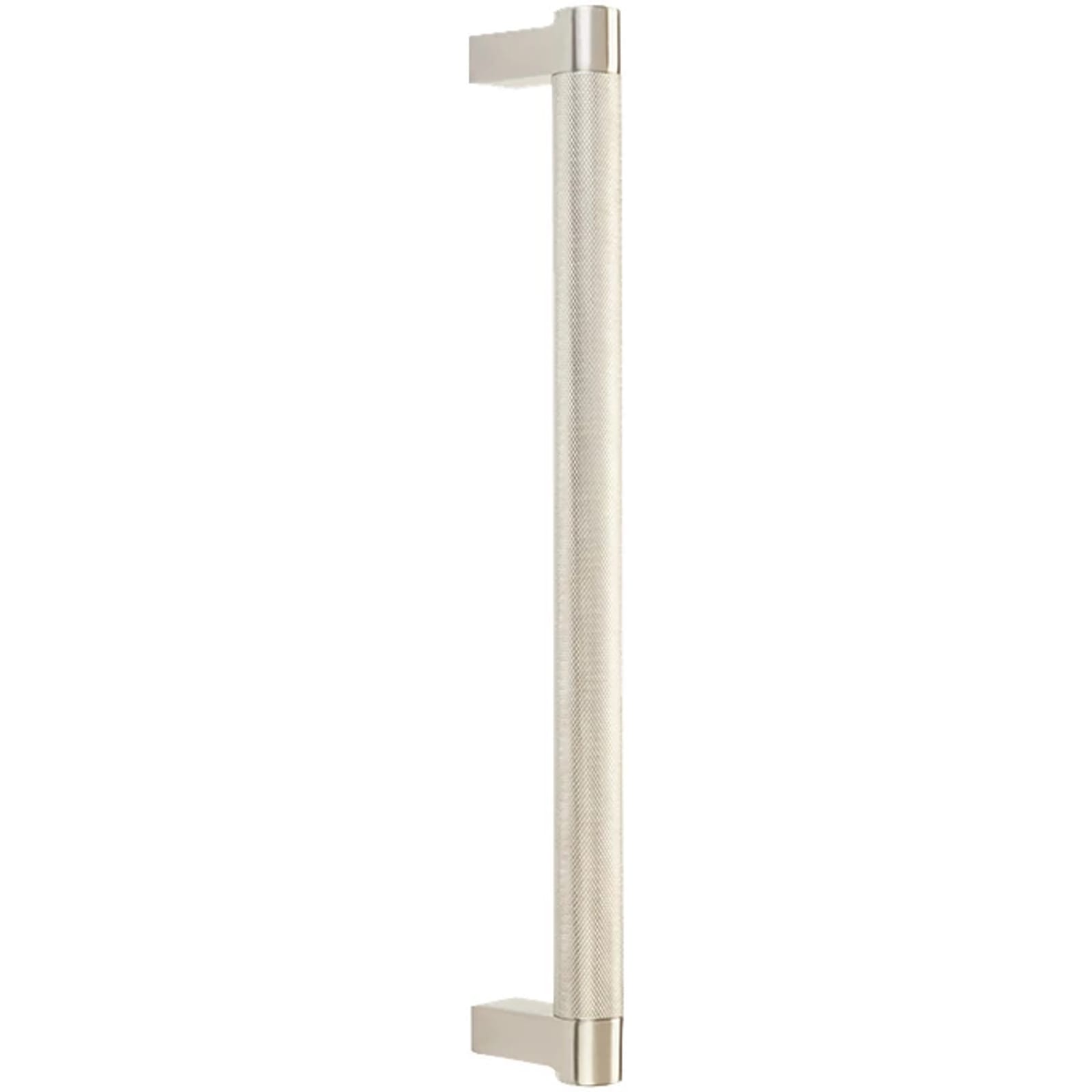 Emtek SELECT Jaladera para Electrodoméstico Rectangular Moleteada — Níquel Satinado