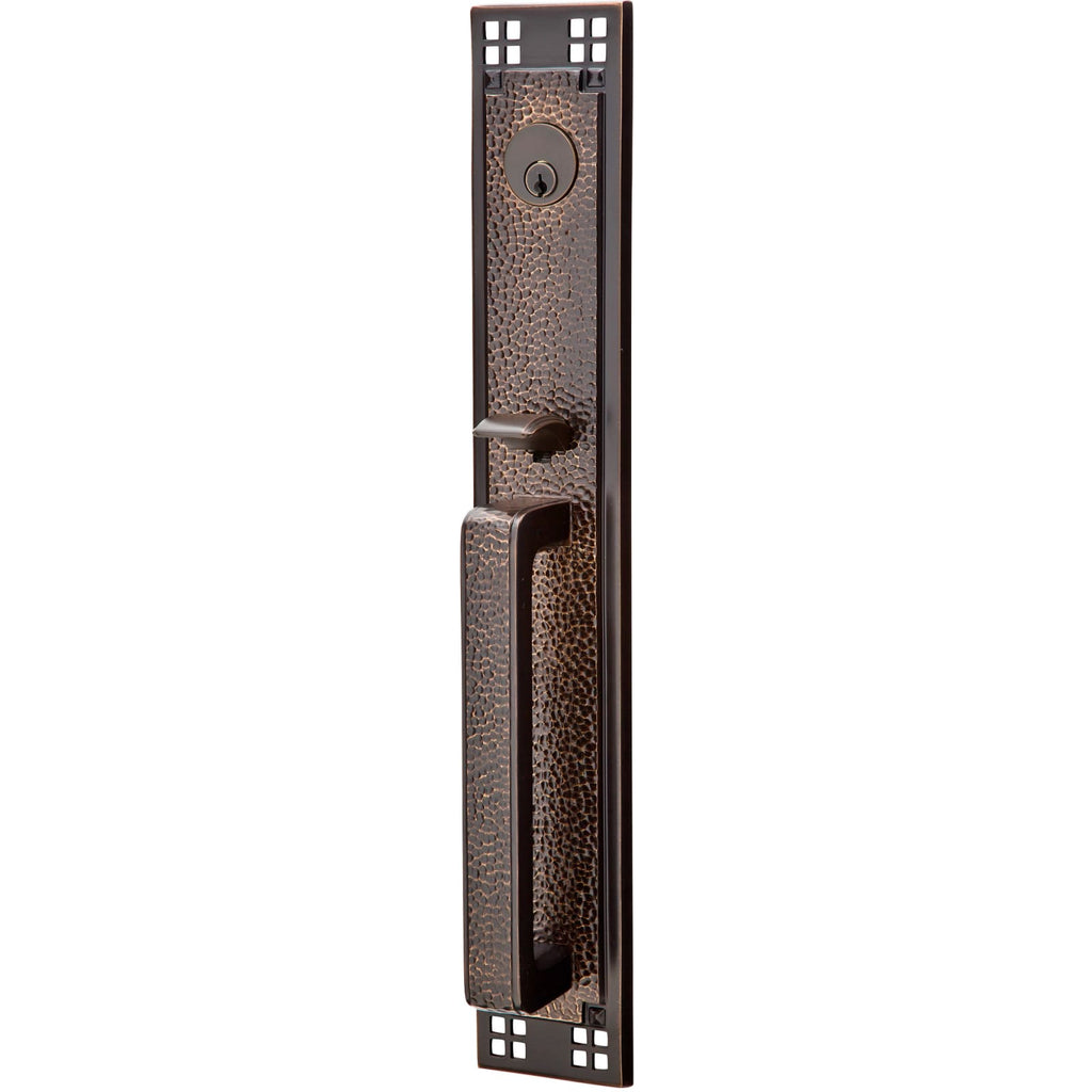 Emtek Juego de Entrada — Arts and Crafts Full Length — Bronce Aceitado