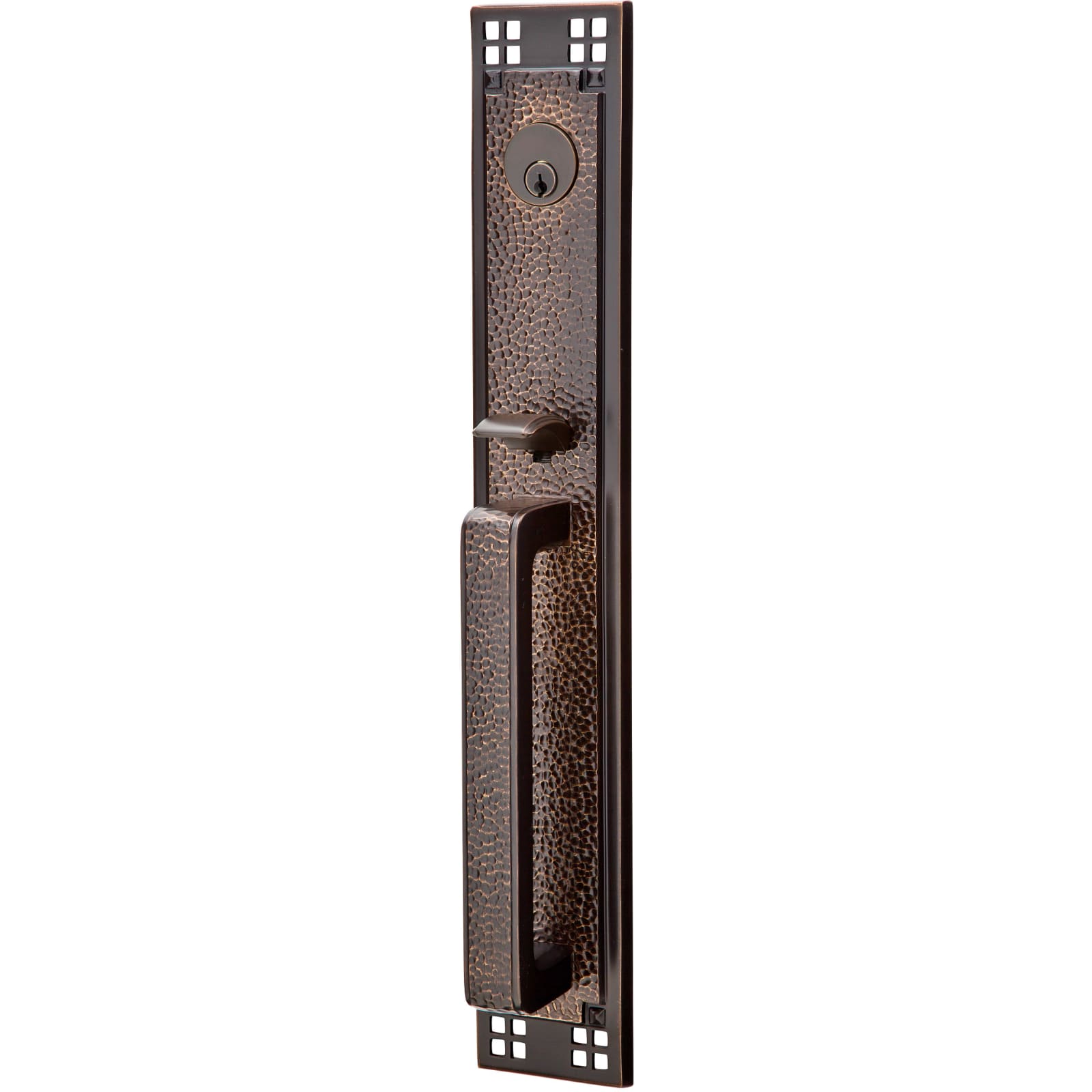 Emtek Juego de Entrada — Arts and Crafts Full Length — Bronce Aceitado