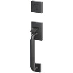 Emtek Juego de Entrada — Select Sectional Tubular Smooth_R-Bar Stem — Negro Mate