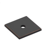 Emtek Perilla de Gabinete Art Deco Backplate — Bronce Aceitado
