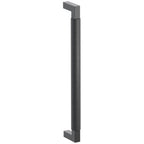 Emtek SELECT Jaladera para Electrodoméstico L-Cuadrado Moleteada — Negro Mate