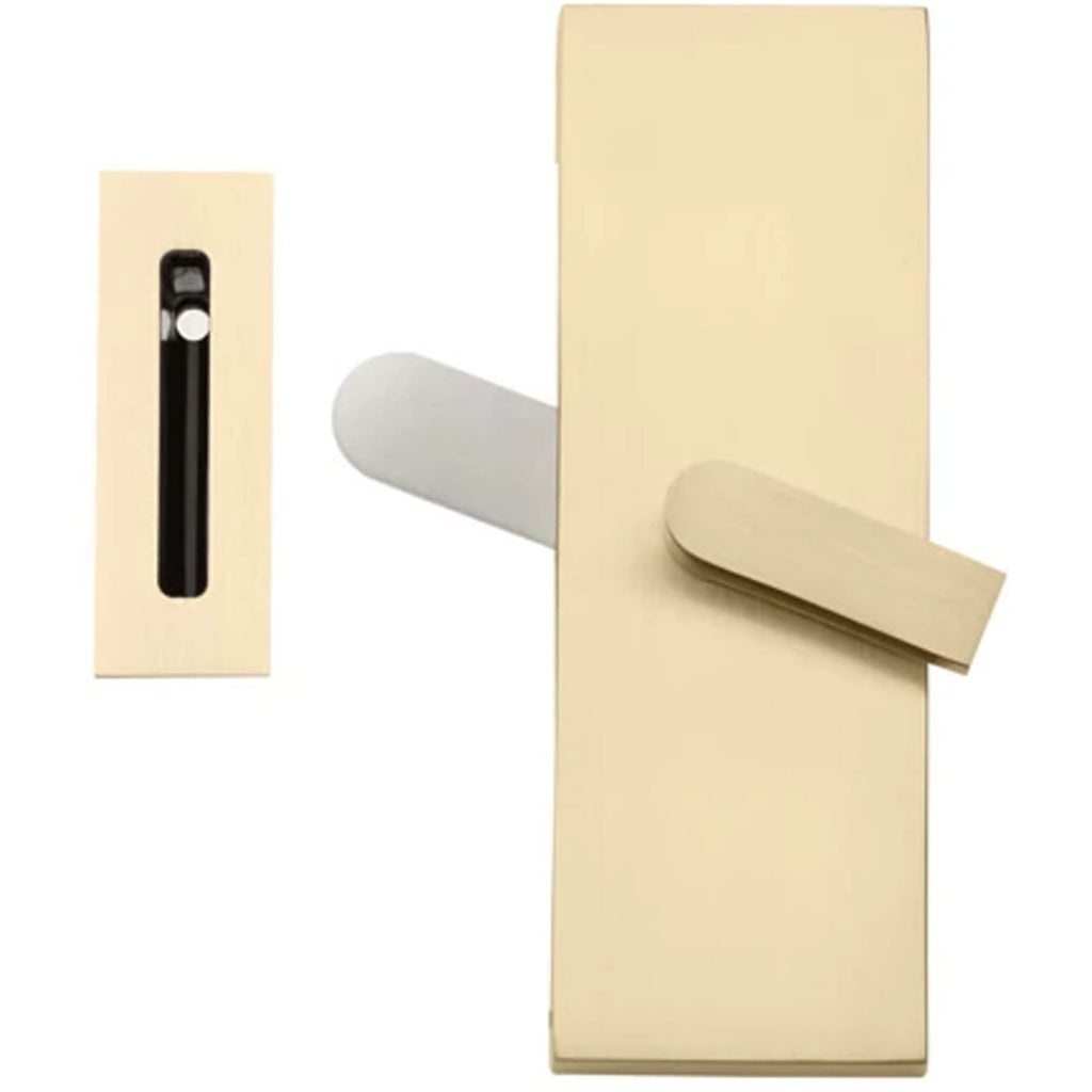 Emtek Cerradura para Puerta Corrediza Modern Rectangular Barn Door Privacy Lock with Strike