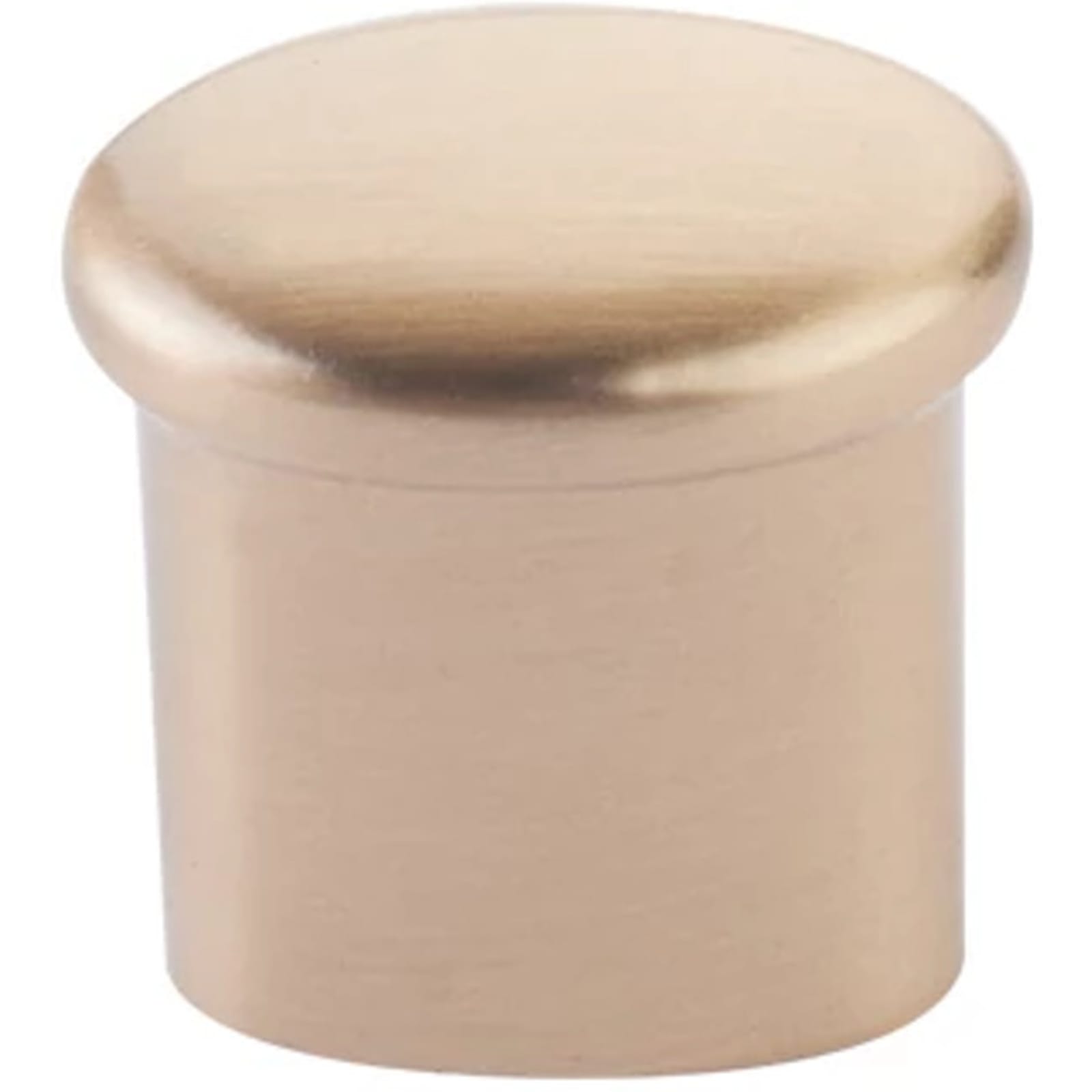 Emtek Perilla Habitat Button — Latón Satinado