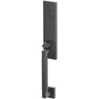 Emtek Juego de Entrada — Select Monolithic Tubular Knurled — Bronce Aceitado