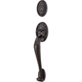 Emtek Juego de Entrada — Tuscany Sectional Tubular — Bronce Negro Mate
