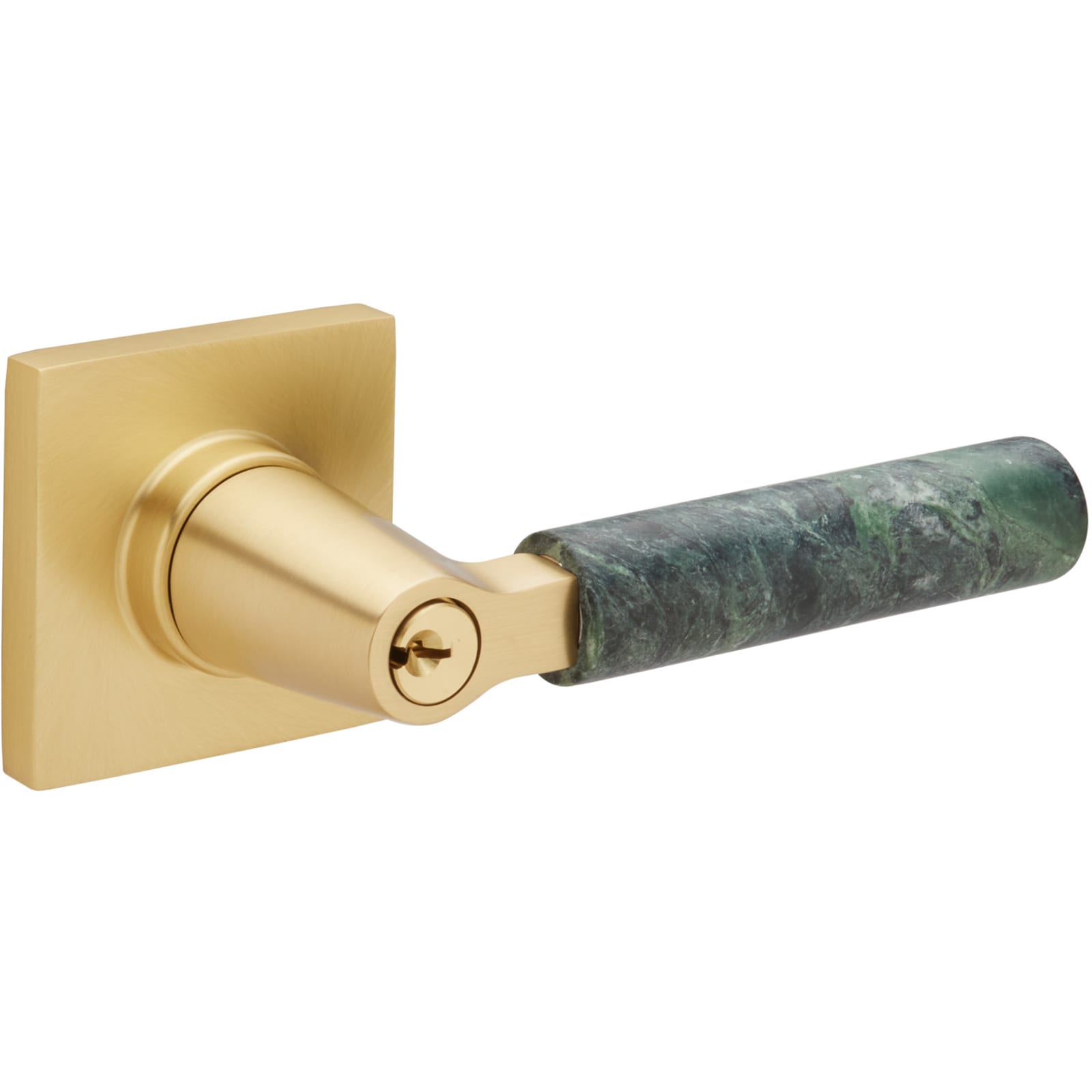 Emtek Manija con Llave SELECT L-Square Green Marble