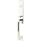 Emtek Juego de Entrada — Hercules Smooth Monolithic Tubular — Cromo Pulido