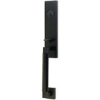 Emtek Juego de Entrada — Hercules Smooth Monolithic Tubular — Negro Mate