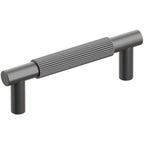 Emtek SELECT Jaladera Barra T Moleteada Recta — Bronce Aceitado