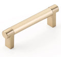 Emtek SELECT Jaladera Rectangular Lisa — Latón Satinado