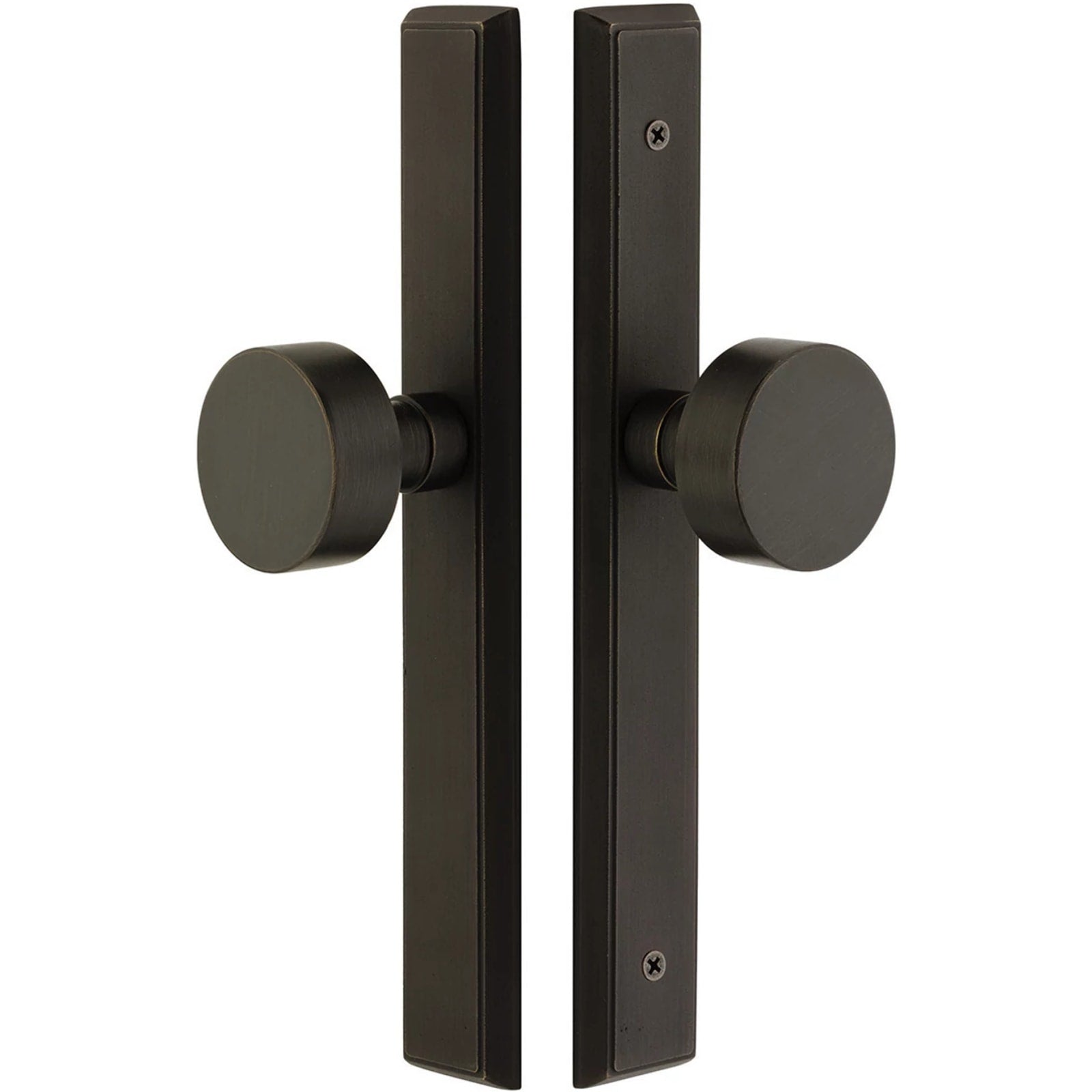 Emtek Stretto — Sandcast Bronze Rectangular Style Non-Keyed Stretto 1-1/2" x 11"