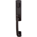 Emtek Juego de Entrada — Logan Tubular — Bronce Negro Mate