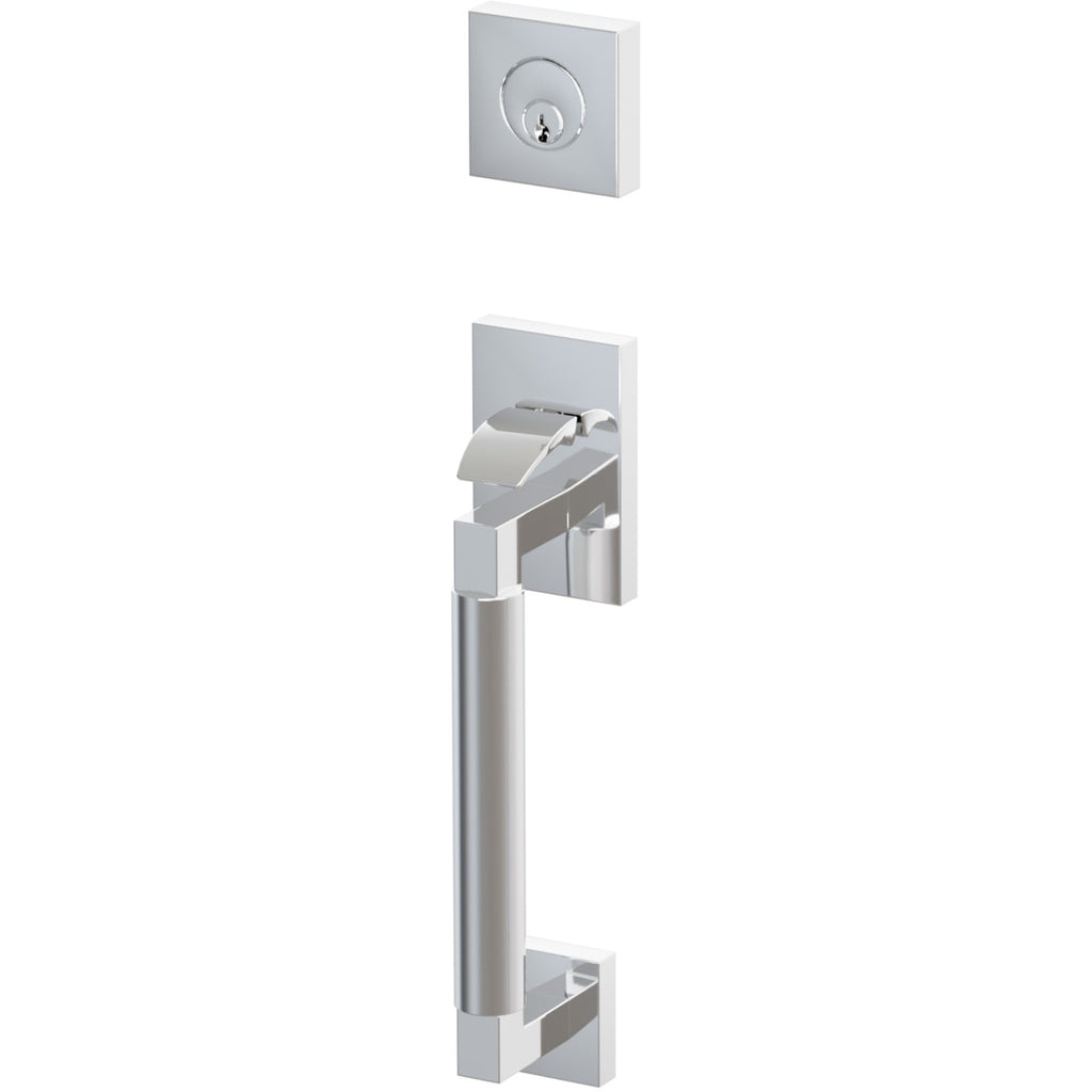 Emtek Juego de Entrada — Select Sectional Tubular Smooth — Cromo Pulido