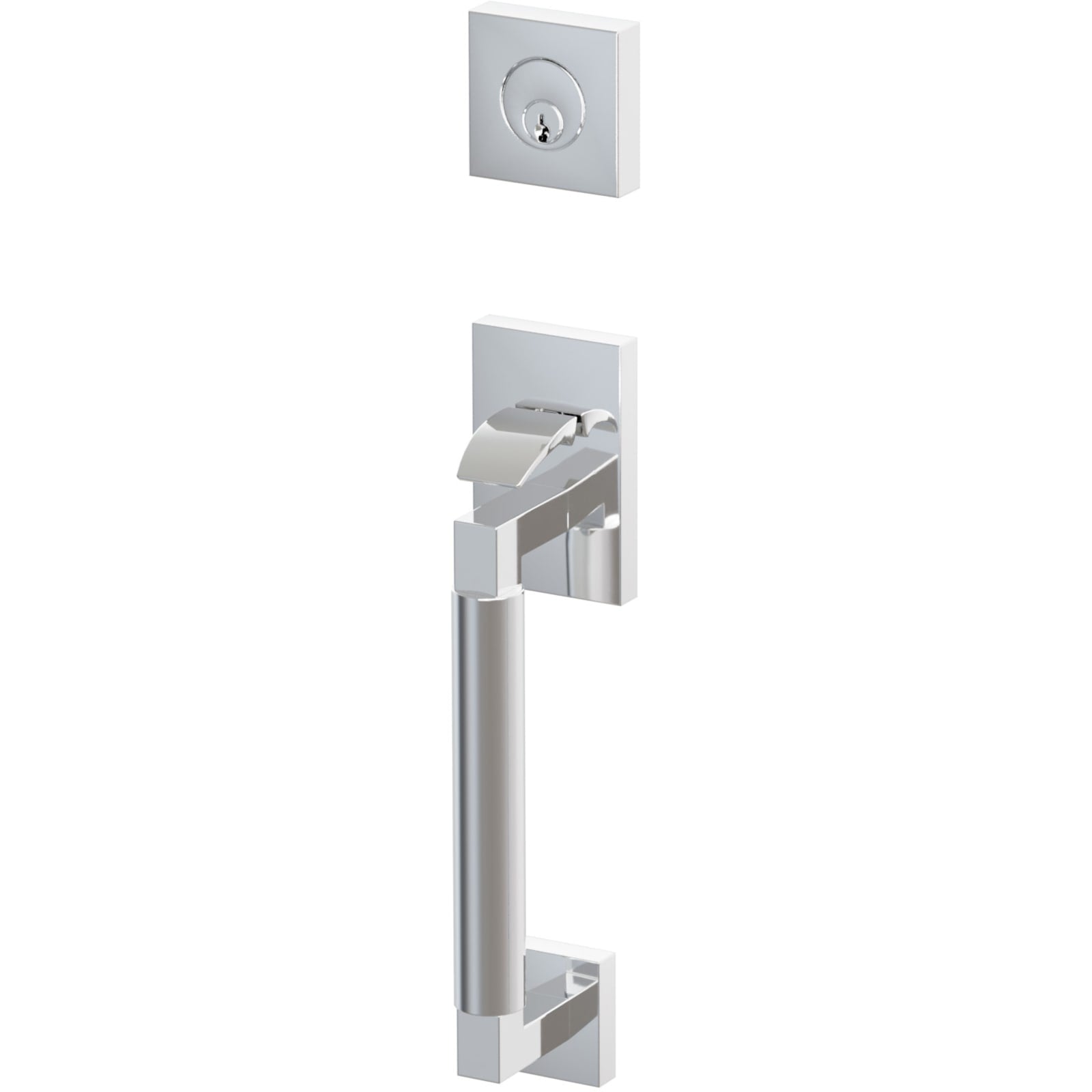 Emtek Juego de Entrada — Select Sectional Tubular Smooth — Cromo Pulido