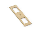 Emtek Perilla de Gabinete Backplate Moderna, 4" — Bronce Aceitado