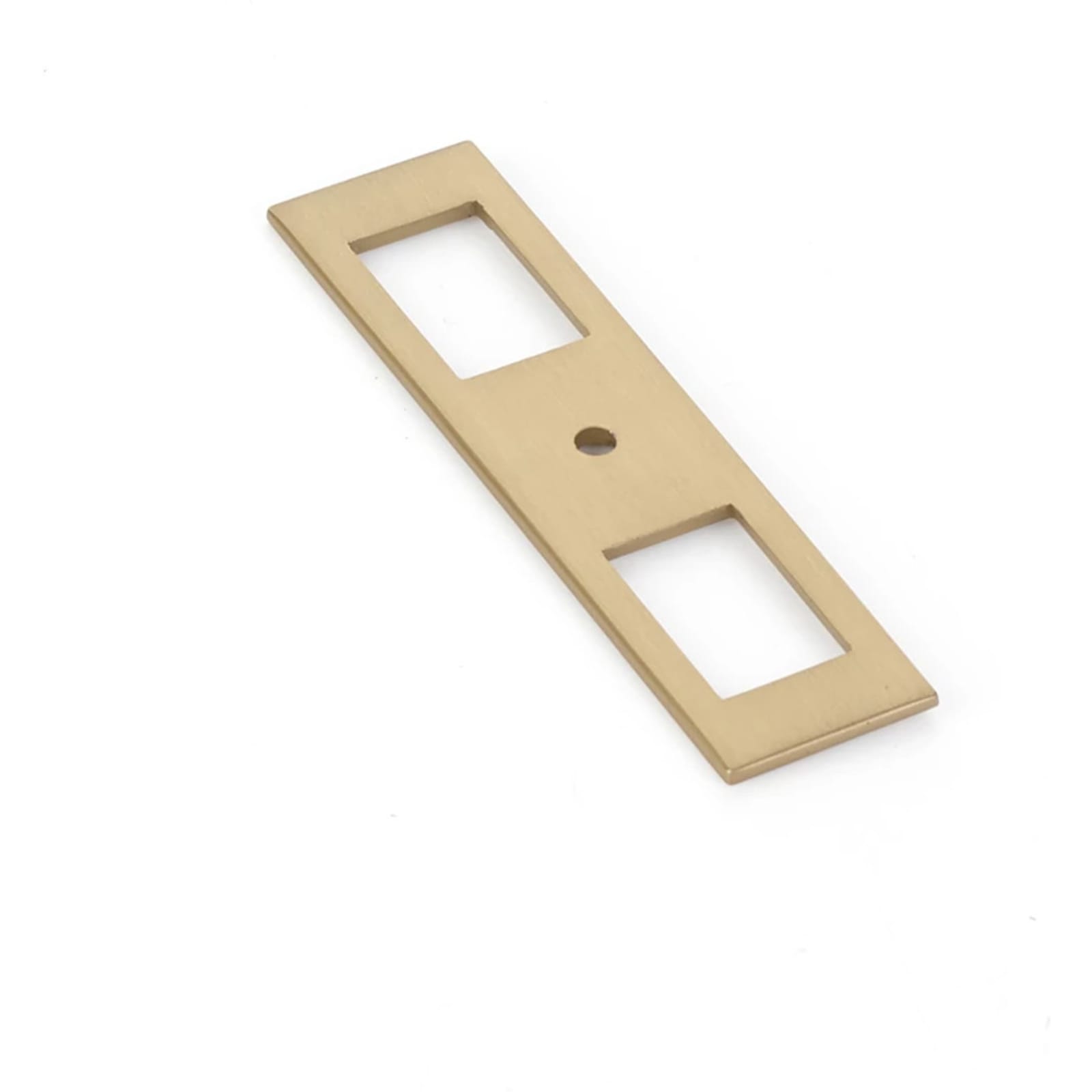 Emtek Perilla de Gabinete Backplate Moderna, 4" — Bronce Aceitado
