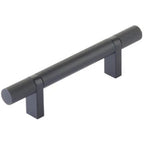 Emtek SELECT Jaladera Barra Moleteada — Negro Mate