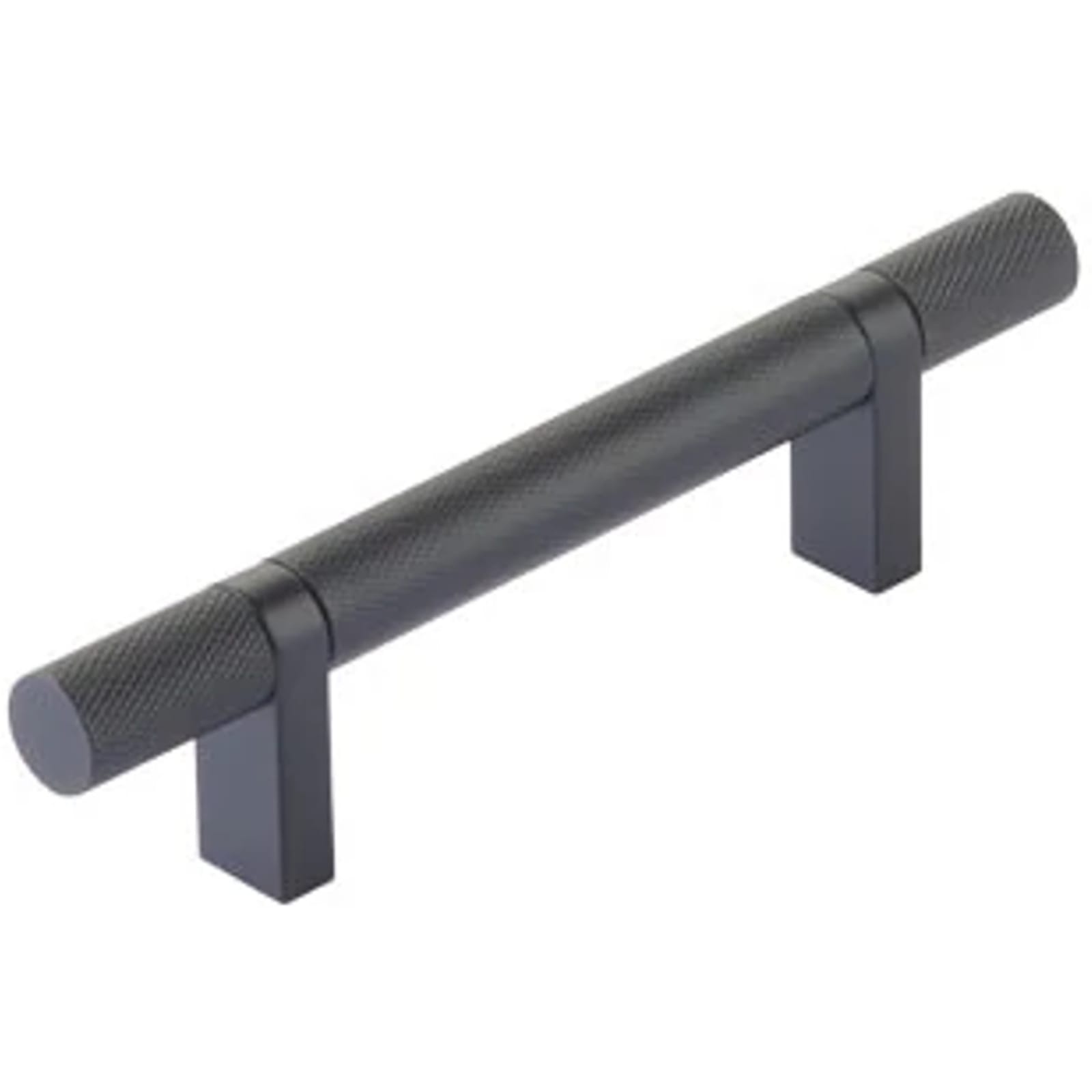 Emtek SELECT Jaladera Barra Moleteada — Negro Mate