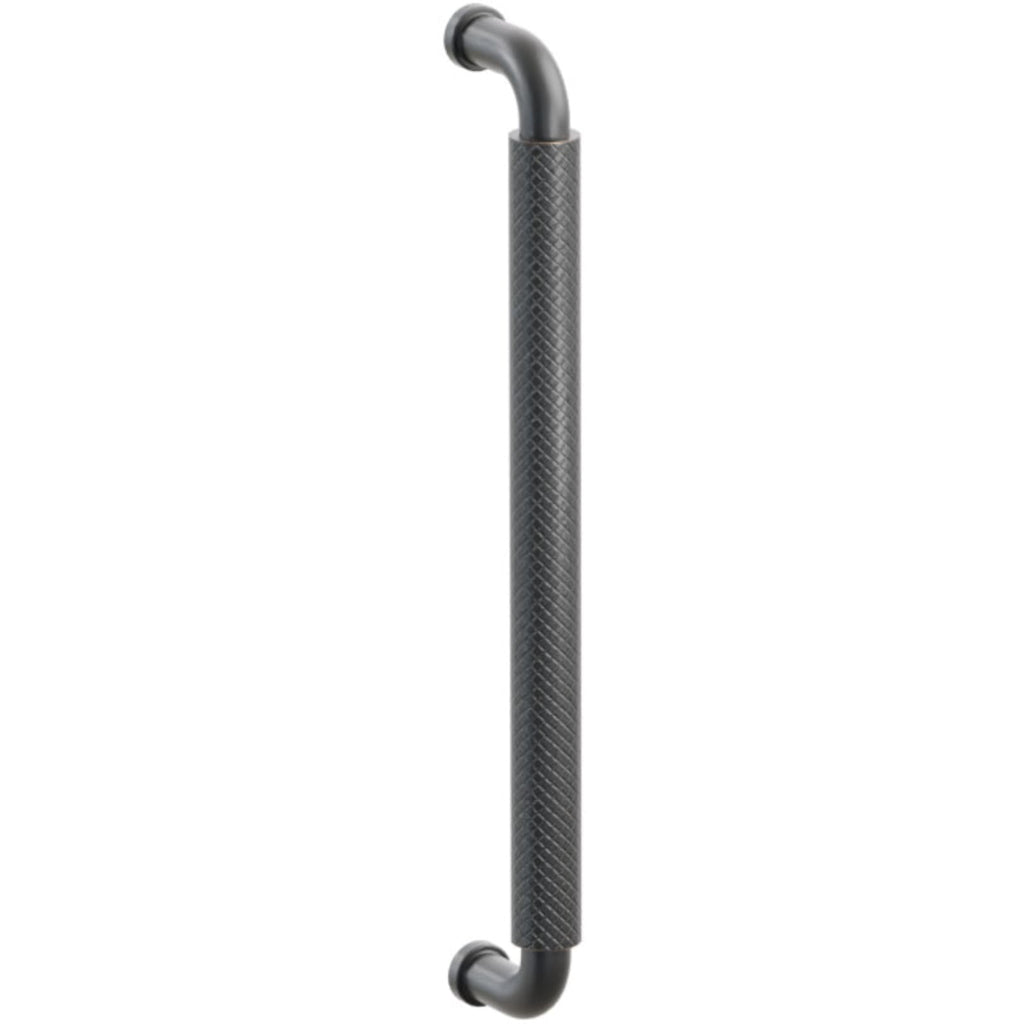 Emtek SELECT Jaladera para Electrodoméstico Barra R Moleteada — Bronce Aceitado