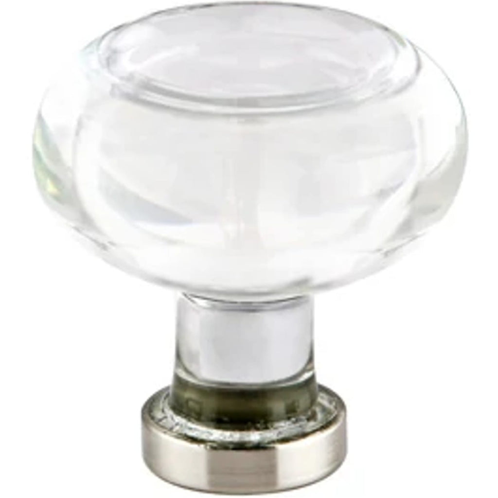 Emtek Perilla de Gabinete Georgetown de Vidrio, 1-1/4" — Bronce Aceitado
