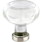 Emtek Perilla de Gabinete Georgetown de Vidrio, 1-1/4" — Bronce Aceitado