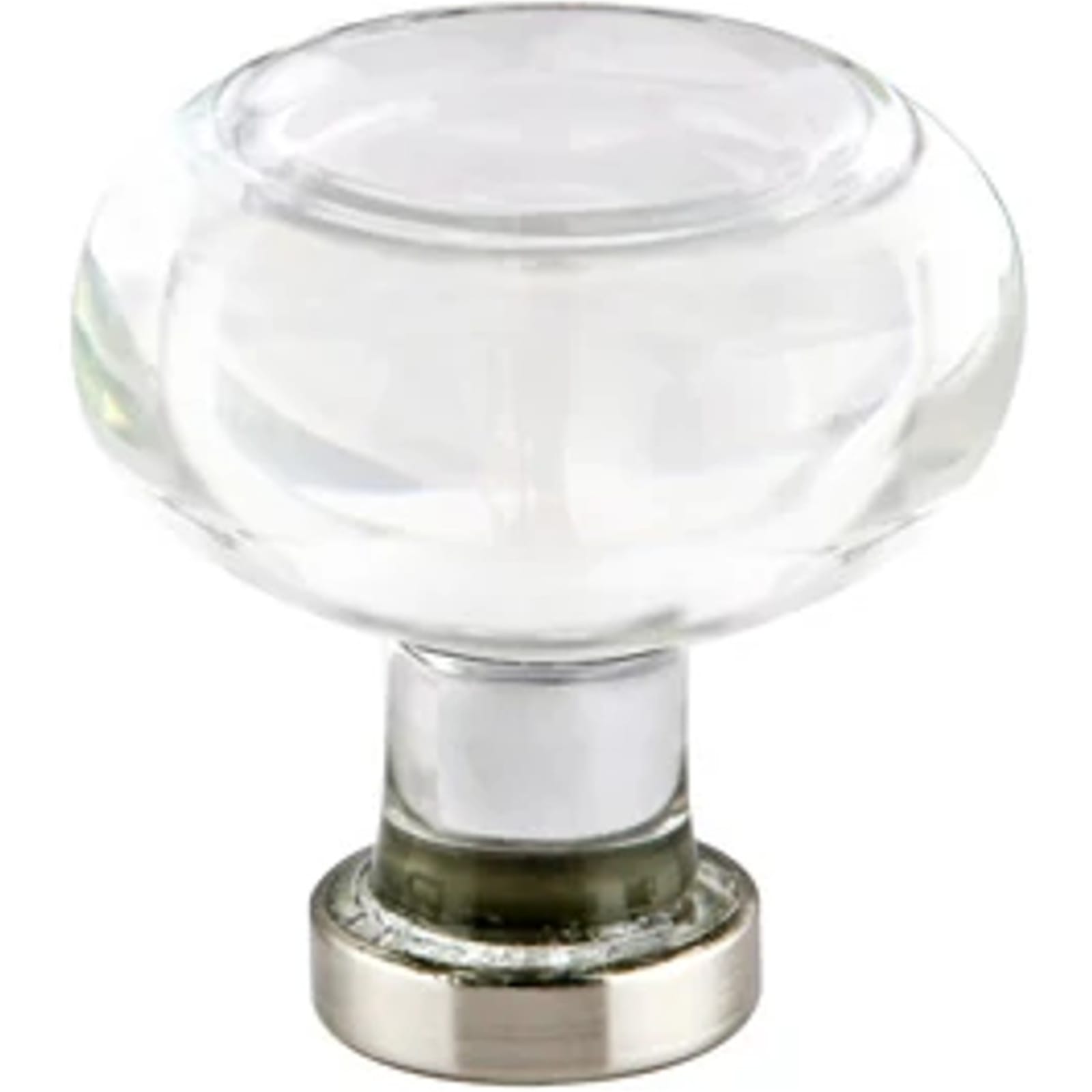 Emtek Perilla de Vestidor Georgetown de Vidrio, 1-3/4" — Bronce Aceitado