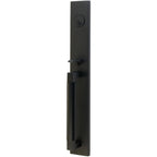 Emtek Juego de Entrada — Hercules Smooth Full Length Tubular — Negro Mate