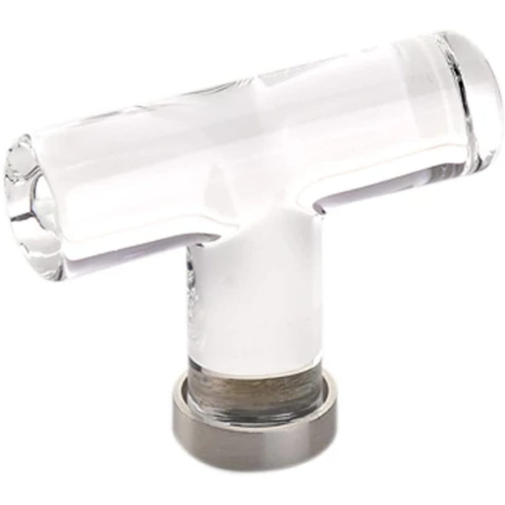 Emtek Perilla Moderna de Vidrio, 2-1/8" — Níquel Satinado