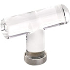 Emtek Perilla Moderna de Vidrio, 2-1/8" — Níquel Satinado