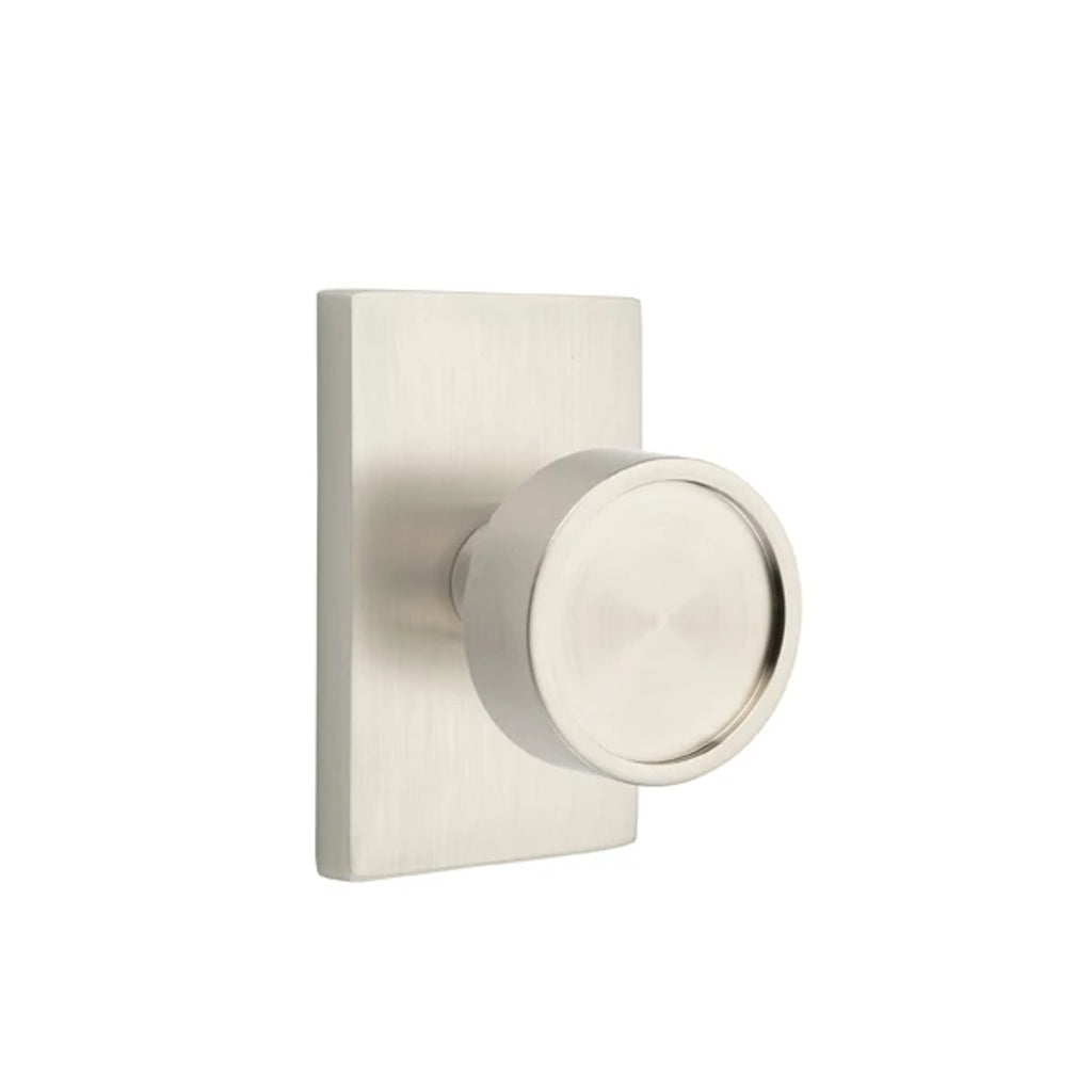 Níquel Satinado · Modern Rectangular Rosette