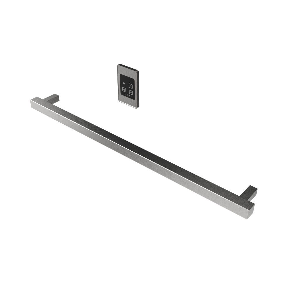 Modello i Cuadrado 40" Barra Individual Cableada en Níquel Satinado