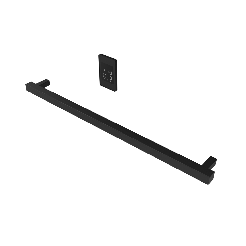Modello i Cuadrado 40" Barra Individual Cableada en Níquel Satinado