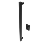 Modello i Cuadrado 40" Barra Individual Cableada en Níquel Satinado