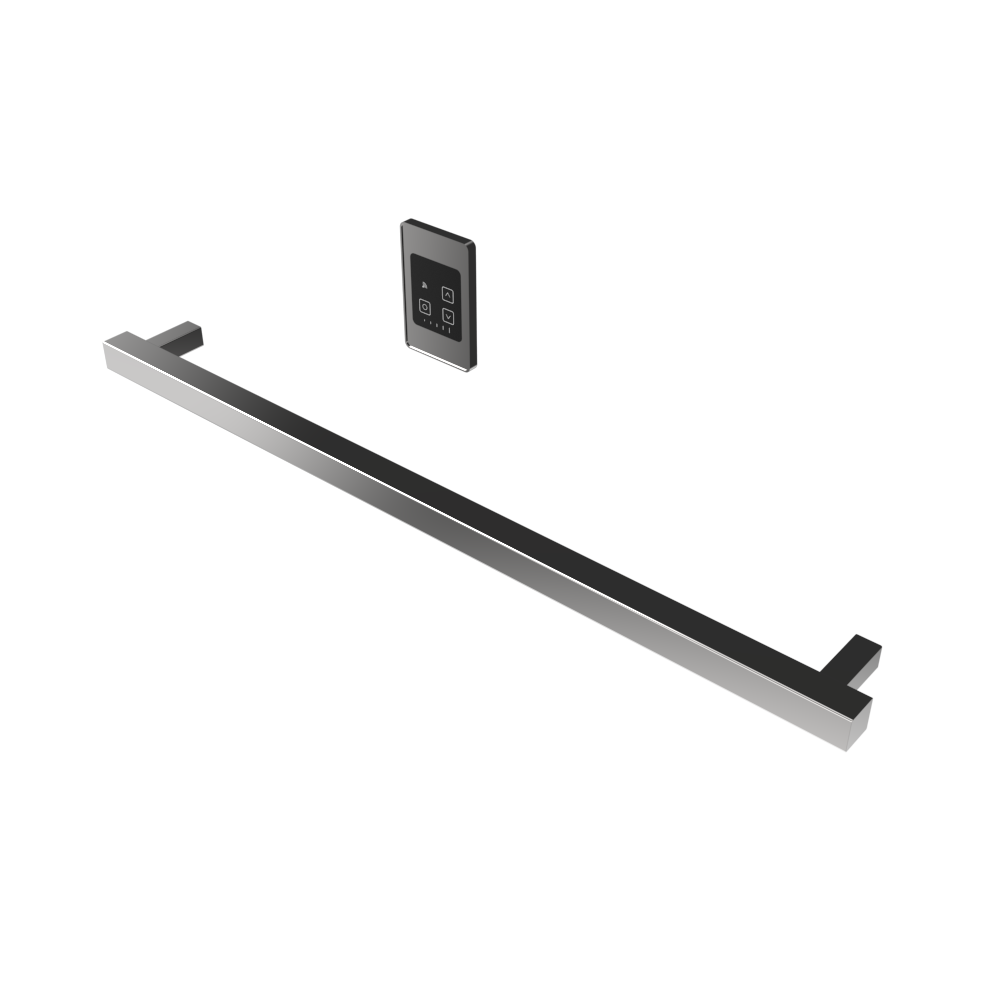 Modello i Cuadrado 40" Barra Individual Cableada en Níquel Satinado