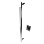 Modello i Cuadrado 40" Barra Individual Cableada en Níquel Satinado