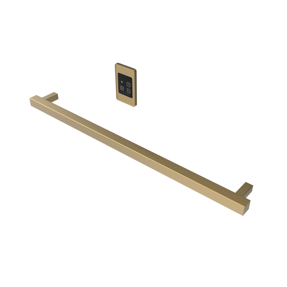 Modello i Cuadrado 40" Barra Individual Cableada en Níquel Satinado