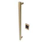 Modello i Cuadrado 40" Barra Individual Cableada en Níquel Satinado