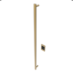 Modello i Redondo 59" Barra Individual Cableada en Níquel Satinado